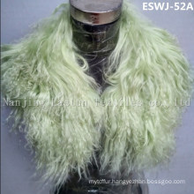 Long Pile Natural Mongolian Fur Scarf Eswj-52A